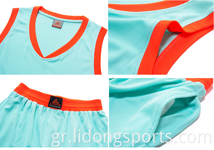 Lidong Euroleague New Design Basketball Uniform Basketball Ονόματα μπάσκετ μπάσκετ Pink Sucimation